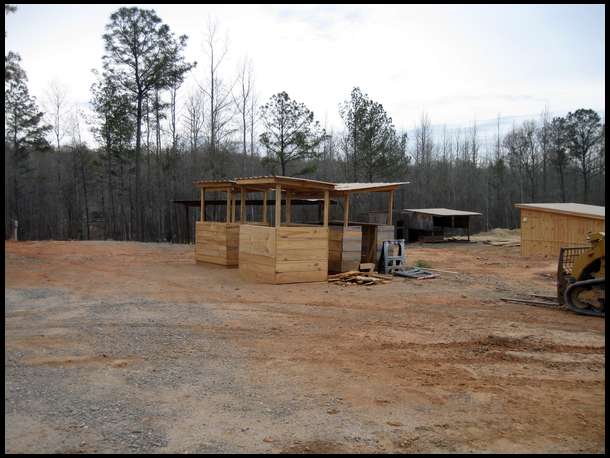 some of the shoot houses we build from scrap lumber off the saw mill
